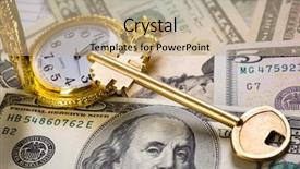  Presentation with money - Presentation theme with bonanza - money gives your opportunities background and a coral colored foreground