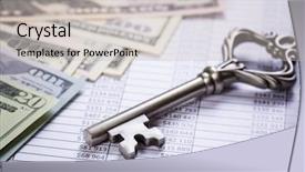  Presentation with money - Slide deck consisting of bonanza - money opens many doors background and a  colored foreground