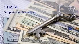  Presentation with money - Audience pleasing slide deck consisting of bonanza - money opens many doors backdrop and a  colored foreground