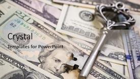  Presentation with open doors keys - Theme enhanced with bonanza - money opens many doors background and a  colored foreground