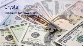  Presentation with money - Presentation consisting of bonanza - money opens many doors background and a sky blue colored foreground