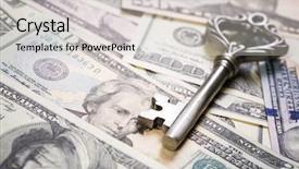  Presentation with open doors keys - Presentation theme featuring bonanza - money opens many doors background and a lemonade colored foreground