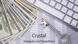  Presentation with money - Cool new slides with bonanza - money opens many doors backdrop and a  colored foreground