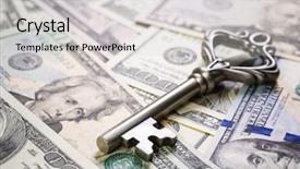  Presentation with open doors keys - Beautiful PPT layouts featuring bonanza - money opens many doors backdrop and a  colored foreground