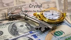  Presentation with open doors keys - PPT theme consisting of bonanza - money opens many doors background and a  colored foreground