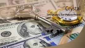  Presentation with money - PPT theme enhanced with bonanza - money opens many doors background and a coral colored foreground