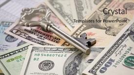  Presentation with open doors keys - Cool new slide deck with bonanza - money opens many doors backdrop and a  colored foreground