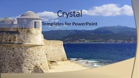  Presentation with france - Presentation having bonaparte - corsica france citadel miollis background and a light blue colored foreground