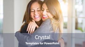  Presentation with bond - Presentation design enhanced with bond - beautiful family of mother background and a gray colored foreground