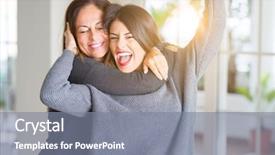  Presentation with together puzzle pieces beautiful - Presentation design consisting of bond - beautiful family of mother background and a gray colored foreground