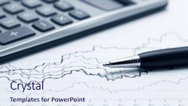  Presentation with financial accounting - Theme having bonds stocks - accounting financial graphs analysis background and a sky blue colored foreground