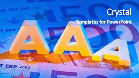  Presentation with rating - Colorful theme enhanced with ecb - rating agency has awarded backdrop and a cobalt blue colored foreground