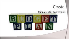  Presentation with blocks - Colorful PPT theme enhanced with government bonds - series of wooden alphabet blocks backdrop and a white colored foreground