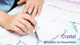  Presentation with bonds - Theme with bonds stocks - stock index monitoring background and a sky blue colored foreground