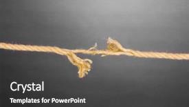  Presentation with bond - Presentation theme featuring bond risk - breaking rope on grey background background and a  colored foreground