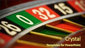  Presentation with roulette - PPT theme enhanced with bond risk - casino roulette zero background and a tawny brown colored foreground