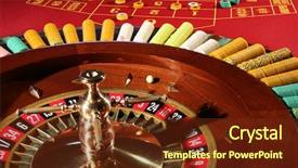  Presentation with casino - Slides featuring bond risk - casino background and a tawny brown colored foreground