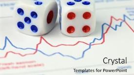  Presentation with bond - Colorful theme enhanced with bond risk - dice and chart backdrop and a sky blue colored foreground