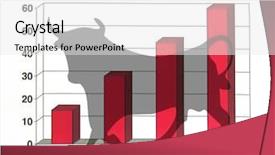  Presentation with bond market - Slides having bond risk - illustration of a bull market background and a white colored foreground