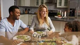  Presentation with dining - Presentation consisting of girl and her mixed race background and a coral colored foreground