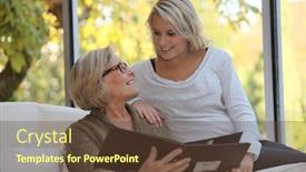  Presentation with chemistry ionic bonding - Theme with bonding over family picture background and a tawny brown colored foreground