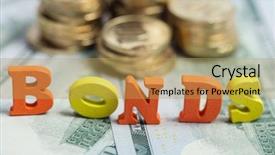  Presentation with investment - Amazing presentation theme having bonds investment at wooden letters backdrop and a yellow colored foreground