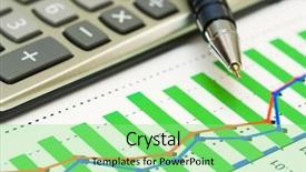  Presentation with bonds - Theme featuring bonds stocks - analysis of stock market graphs background and a seafoam green colored foreground