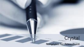  Presentation with financial analysis - Slides featuring bonds trade - financial graphs analysis background and a light blue colored foreground