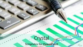  Presentation with financial analysis - Slides with bonds trade - financial graphs analysis background and a arctic colored foreground
