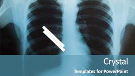  Presentation with bone - Presentation theme with bone ash - smoking kills concept background and a teal colored foreground