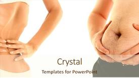  Presentation with lean - Slides with bone disorders - lean and fat isolated background and a cream colored foreground