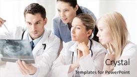  Presentation with medical concept - Colorful PPT theme enhanced with bone health - healthcare medical and radiology concept backdrop and a lemonade colored foreground