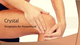  Presentation with loss - Beautiful presentation theme featuring bone loss - fitness healthcare and medicine concept backdrop and a coral colored foreground