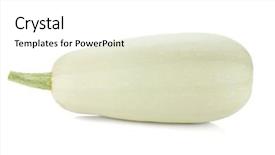  Presentation with fruit - Cool new slide deck with bone marrow - fresh zucchini fruit isolated backdrop and a  colored foreground