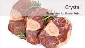  Presentation with bone marrow - Audience pleasing slide deck consisting of bone marrow - raw osso bucco veal shanks backdrop and a lemonade colored foreground