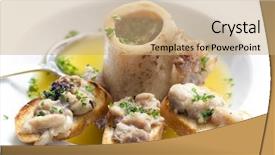  Presentation with bone marrow - Amazing presentation design having bone marrow soup backdrop and a coral colored foreground