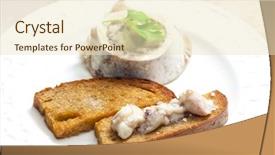  Presentation with bone marrow - Slides with bone marrow with fried bread background and a  colored foreground