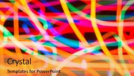  Presentation with dynamic - Slide deck enhanced with bonfire night design - abstract picture of bright colored background and a gold colored foreground