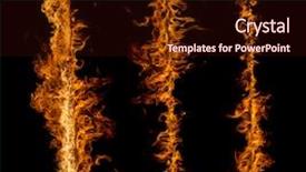  Presentation with fire flames on a black - Amazing slide set having bonfire night design - fire flames collection backdrop and a  colored foreground