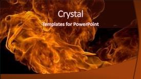  Presentation with fire flames on a black - PPT theme consisting of bonfire night design - fire flames on black background background and a  colored foreground