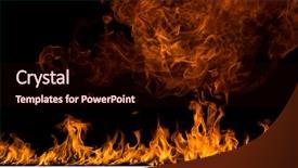  Presentation with flames - Slides consisting of bonfire night design - fire flames on black background background and a  colored foreground