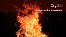  Presentation with bonfire - Slides enhanced with bonfire night design - fire with colorful flames big background and a wine colored foreground