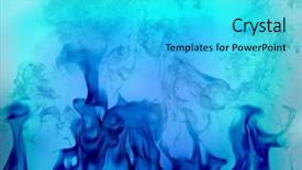  Presentation with blue flame fire - Cool new presentation design with bonfire night design - flame of fire on blue backdrop and a  colored foreground