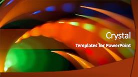  Presentation with abstract dark blue color crayons - Audience pleasing PPT theme consisting of bonfire night festival design - abstract picture of bright colored backdrop and a  colored foreground