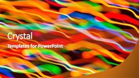  Presentation with dynamic - Colorful PPT theme enhanced with bonfire night festival design - abstract picture of bright colored backdrop and a  colored foreground