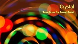  Presentation with abstract dark blue color crayons - PPT theme featuring bonfire night festival design - abstract picture of bright colored background and a  colored foreground