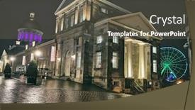  Presentation with ferris wheel - Cool new presentation with bonsecours-market-with-ferris-wheel backdrop and a violet colored foreground