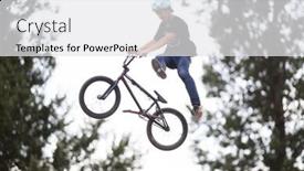  Presentation with bmx - Cool new presentation theme with bontida-june-21-unidentified-bmx backdrop and a white colored foreground