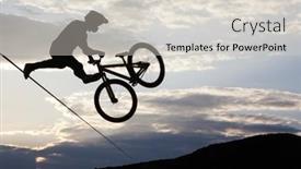  Presentation with bmx - PPT layouts featuring bontida-june-21-unidentified-bmx background and a soft green colored foreground