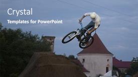  Presentation with bmx - Slides having bontida-june-21-unidentified-bmx background and a teal colored foreground